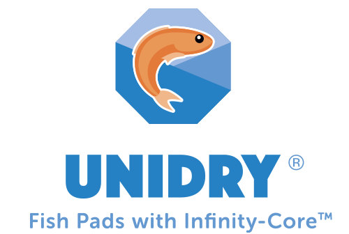 Unidry Fish Pads with Infinity-Core logo
